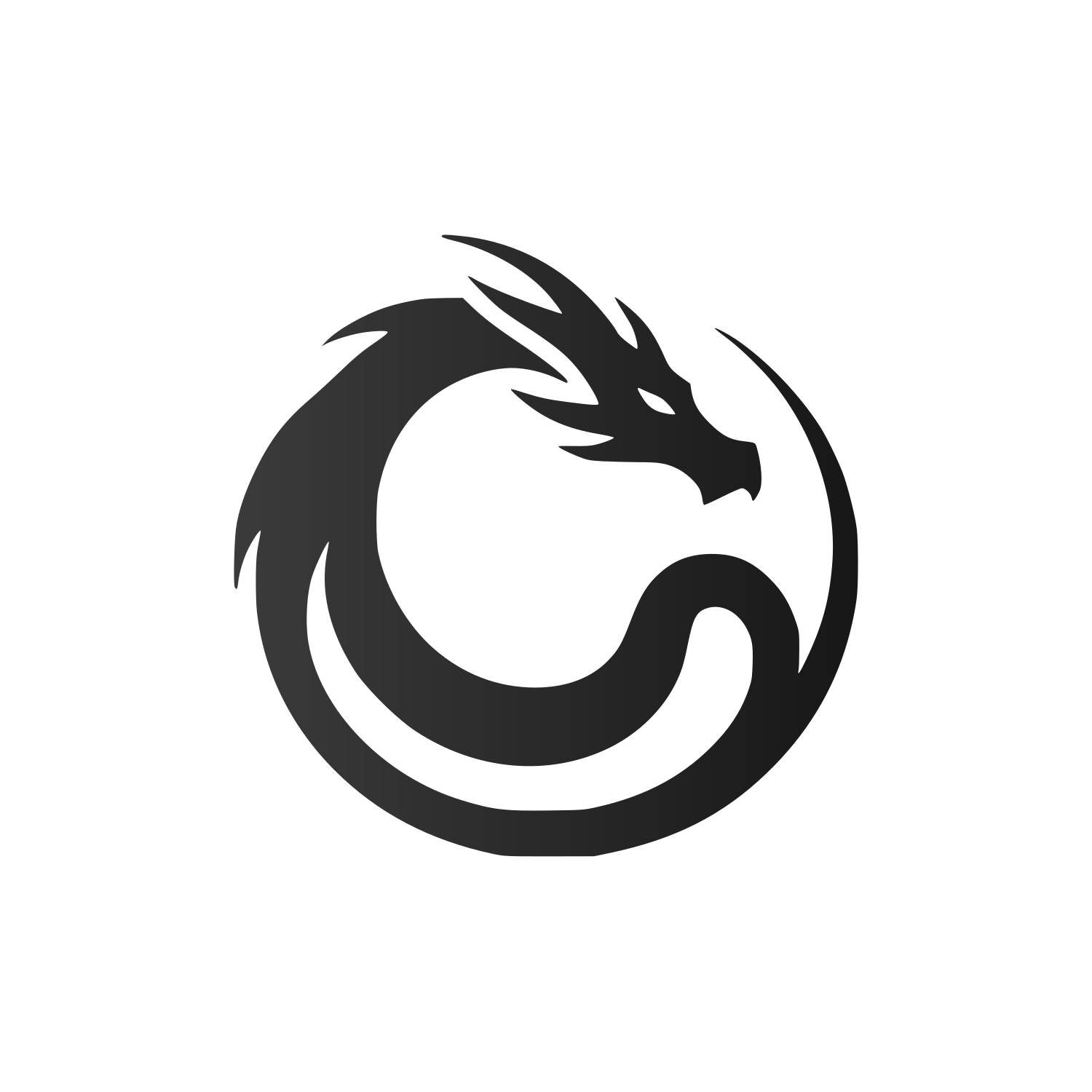Dragon Mark White Background White